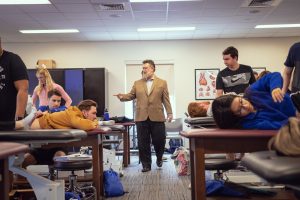 Daemen University PT professor in class with students